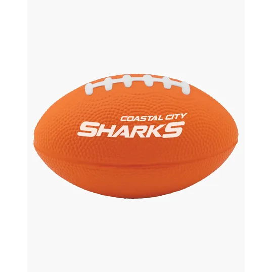 5" Football Shape Stress Ball — view 4