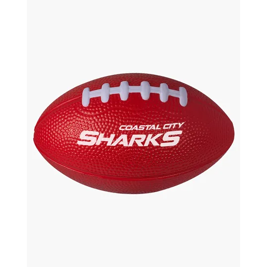 5" Football Shape Stress Ball — view 5