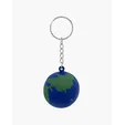 Globe Earth Shape Stress Ball Keychain — view 3