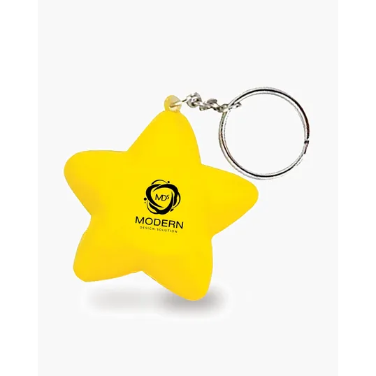 Star Shape Stress Ball Keychain — view 2