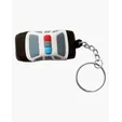 Police Car Shape Stress Ball Keychain