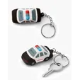 Police Car Shape Stress Ball Keychain — view 2