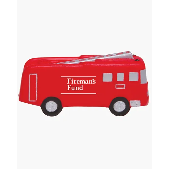 Fire Truck Shape Stress Ball — view 2