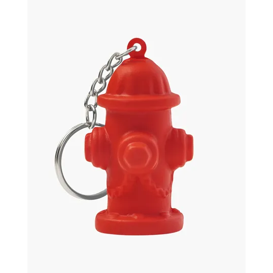 Fire Hydrant Shape Stress Ball Keychain