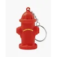 Fire Hydrant Shape Stress Ball Keychain — view 3