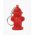 Fire Hydrant Shape Stress Ball Keychain