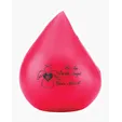 Red Blood Drop Shape Stress Ball — view 2