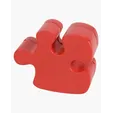 Puzzle Piece Shape Stress Ball — view 2