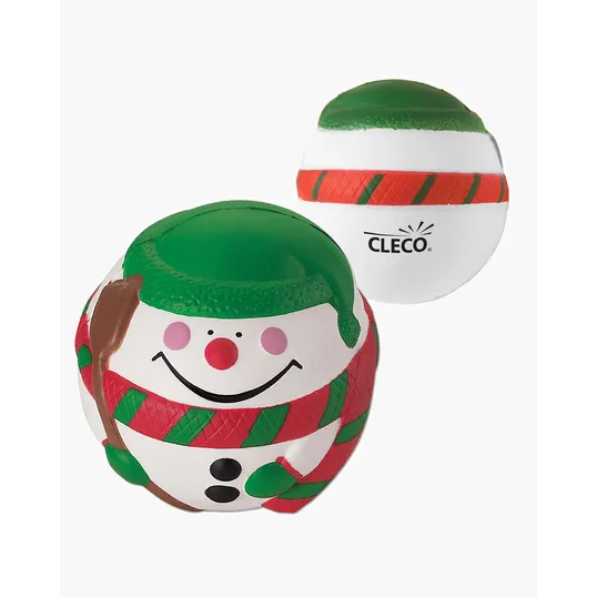 Happy Holiday Snowman Shape Stress Ball — view 2