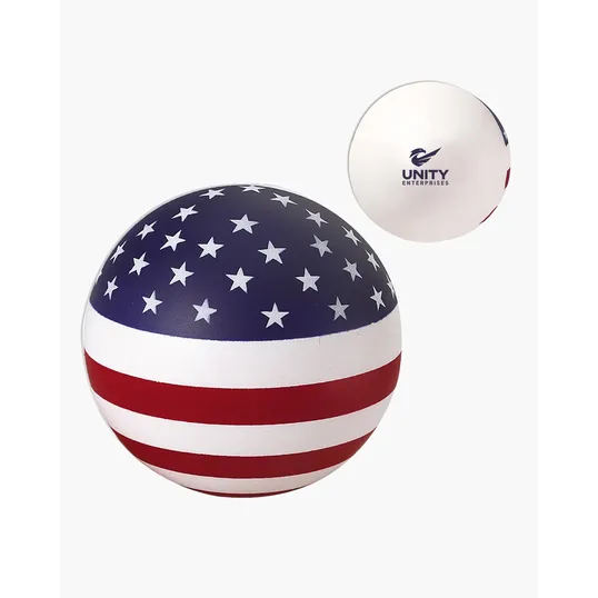 Stars and Stripes Patriotic Round Stress Ball
