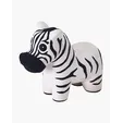 Zebra Shape Stress Ball