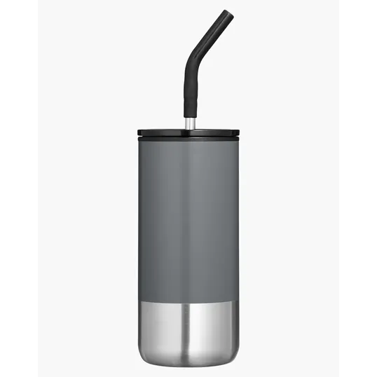 16 oz. Insulated Tumbler With Straw