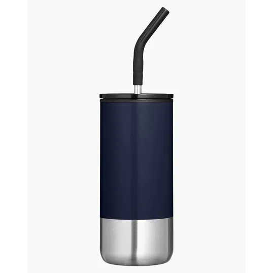 16 oz. Insulated Tumbler With Straw — view 3