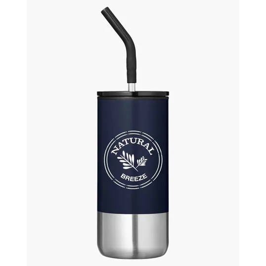 16 oz. Insulated Tumbler With Straw — view 8
