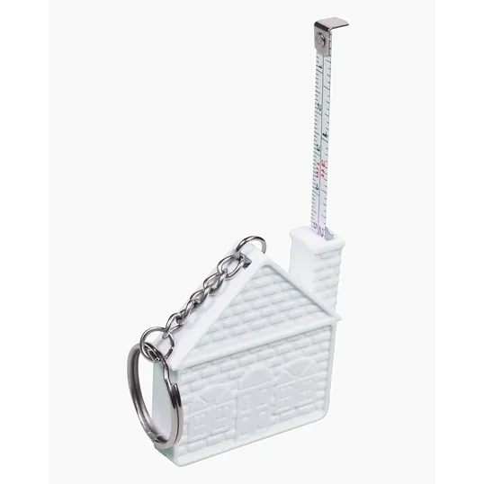 House Tape Measure Key Chain 3'