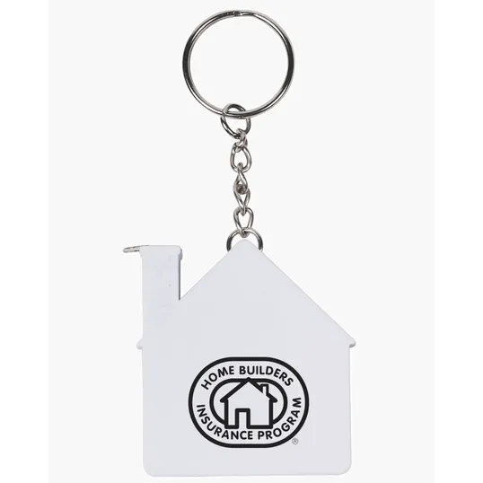 House Tape Measure Key Chain 3' — view 3