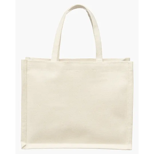 Mini Recycled Cotton Tote Bag with Charm — view 2