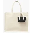 Mini Recycled Cotton Tote Bag with Charm