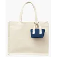 Mini Recycled Cotton Tote Bag with Charm — view 3