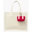 Mini Recycled Cotton Tote Bag with Charm — view 5