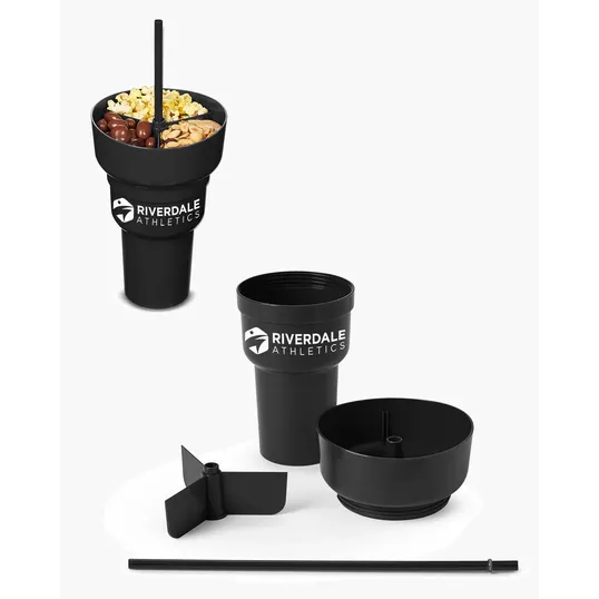 Team 365 1L Recycled PP Stadium Tumbler with Snack Bowl — view 11