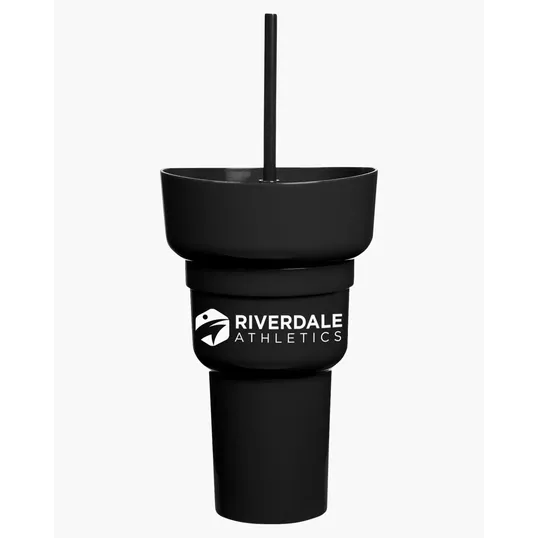 Team 365 1L Recycled PP Stadium Tumbler with Snack Bowl — view 12