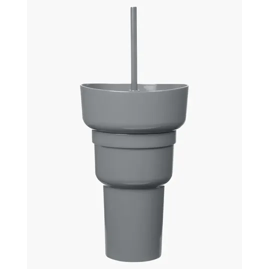 Team 365 1L Recycled PP Stadium Tumbler with Snack Bowl — view 3