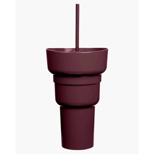Team 365 1L Recycled PP Stadium Tumbler with Snack Bowl — view 4