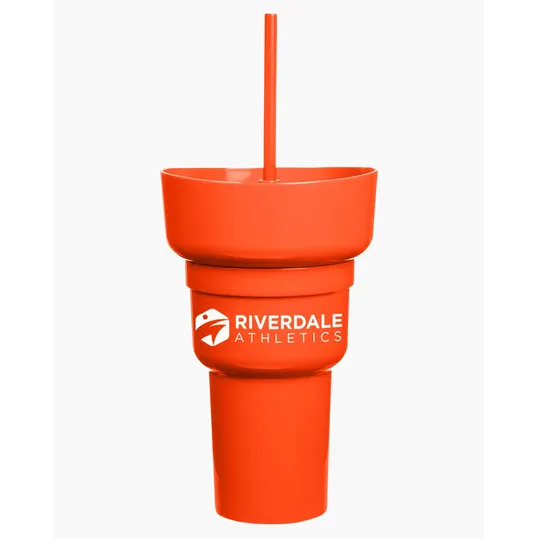 Team 365 1L Recycled PP Stadium Tumbler with Snack Bowl — view 20