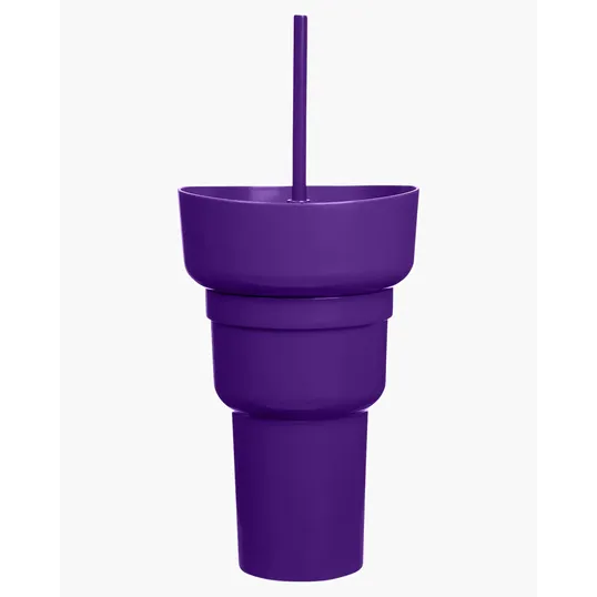 Team 365 1L Recycled PP Stadium Tumbler with Snack Bowl — view 6