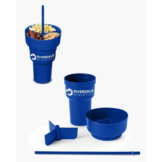 Team 365 1L Recycled PP Stadium Tumbler with Snack Bowl — view 25