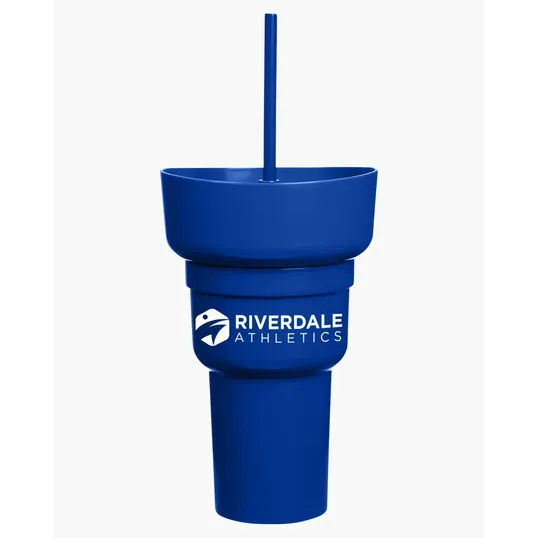 Team 365 1L Recycled PP Stadium Tumbler with Snack Bowl — view 26