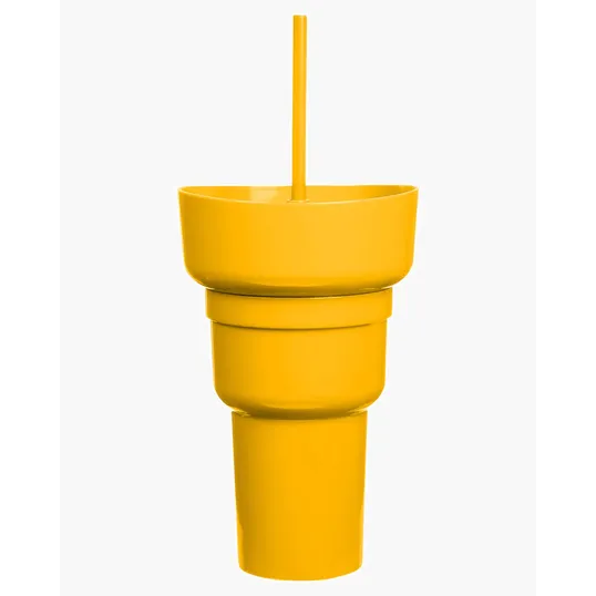 Team 365 1L Recycled PP Stadium Tumbler with Snack Bowl — view 9