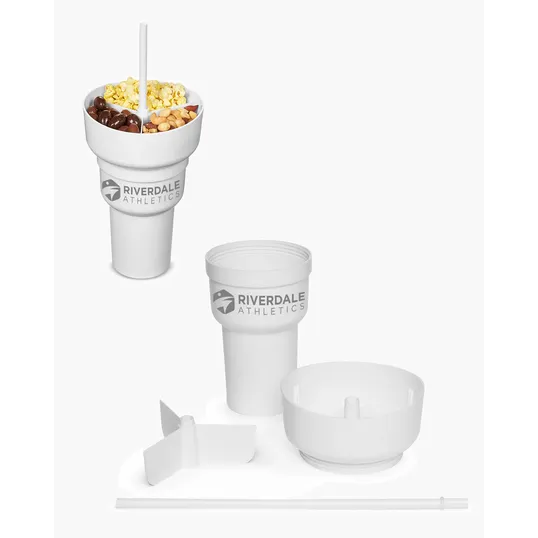 Team 365 1L Recycled PP Stadium Tumbler with Snack Bowl — view 29