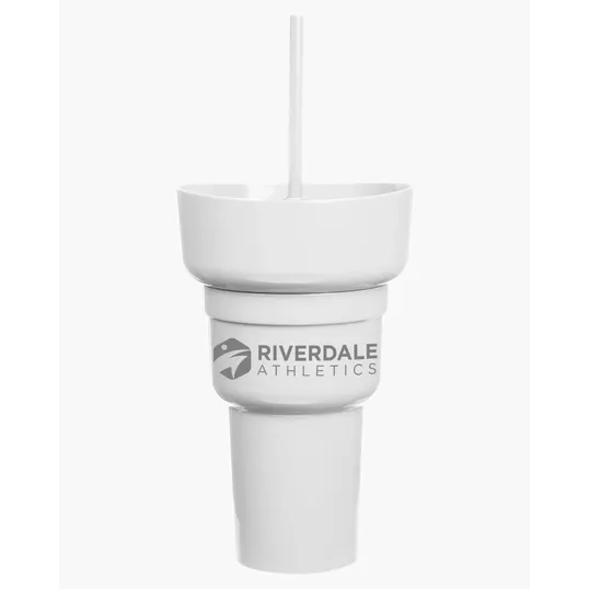 Team 365 1L Recycled PP Stadium Tumbler with Snack Bowl — view 30