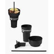 Team 365 1L Recycled PP Stadium Tumbler with Snack Bowl — view 11