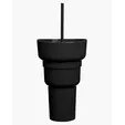Team 365 1L Recycled PP Stadium Tumbler with Snack Bowl