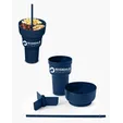 Team 365 1L Recycled PP Stadium Tumbler with Snack Bowl — view 13