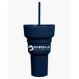 Team 365 1L Recycled PP Stadium Tumbler with Snack Bowl — view 14