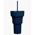 Team 365 1L Recycled PP Stadium Tumbler with Snack Bowl — view 2