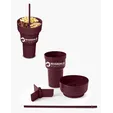 Team 365 1L Recycled PP Stadium Tumbler with Snack Bowl — view 17