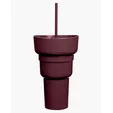 Team 365 1L Recycled PP Stadium Tumbler with Snack Bowl — view 4