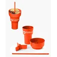 Team 365 1L Recycled PP Stadium Tumbler with Snack Bowl — view 19