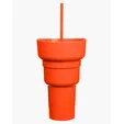 Team 365 1L Recycled PP Stadium Tumbler with Snack Bowl — view 5