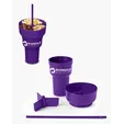 Team 365 1L Recycled PP Stadium Tumbler with Snack Bowl — view 21