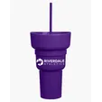 Team 365 1L Recycled PP Stadium Tumbler with Snack Bowl — view 22