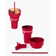 Team 365 1L Recycled PP Stadium Tumbler with Snack Bowl — view 23