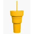 Team 365 1L Recycled PP Stadium Tumbler with Snack Bowl — view 9