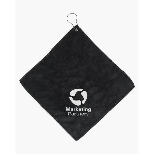 Microfiber Golf Towel With Grommet And Hook — view 6