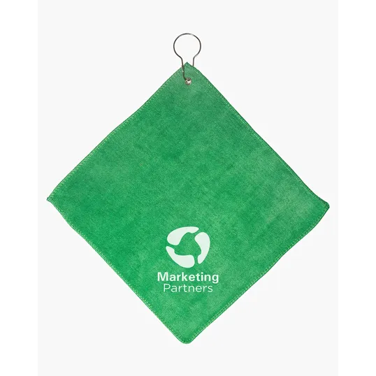 Microfiber Golf Towel With Grommet And Hook — view 8